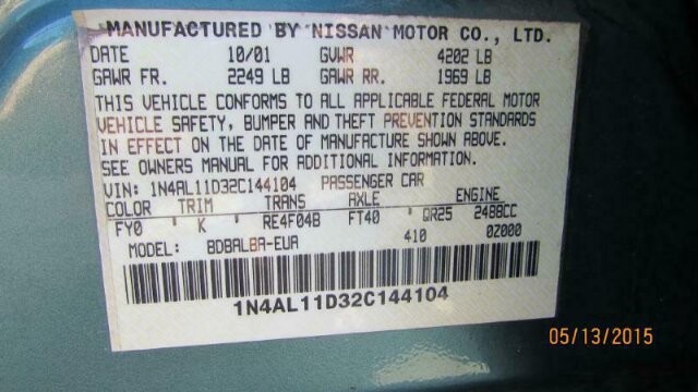 2002 Nissan Altima in Madison, TN 37115 - 1585679 5