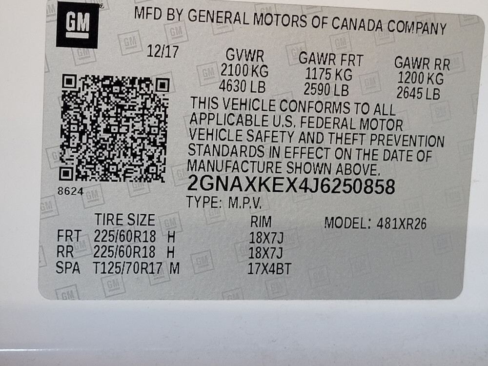 2018 Chevrolet Equinox in Pensacola, FL 32505 - 18022121 33