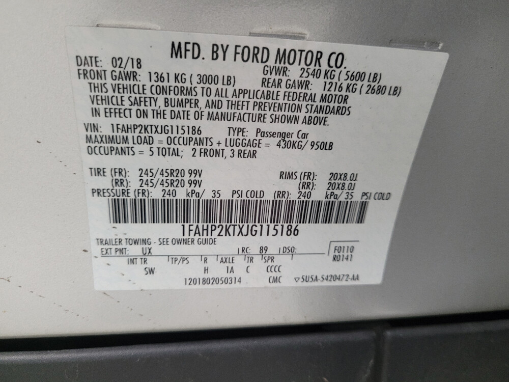 2018 Ford Taurus in Eastpointe, MI 48021 - 18022588 33