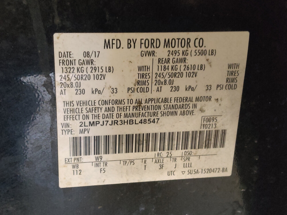 2017 Lincoln MKX in Orlando, FL 32808 - 18026326 33