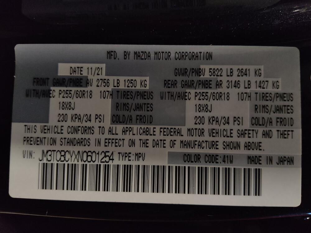 2022 MAZDA CX-9 in Jacksonville, FL 32210 - 18032081 33