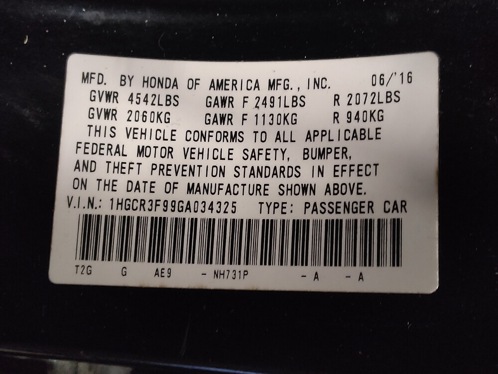 2016 Honda Accord in Ocala, FL 34471 - 18032493 33