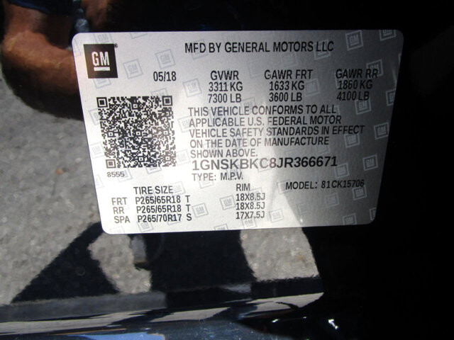 2018 Chevrolet Tahoe in Tampa, FL 33604-6914 - 18033578 37