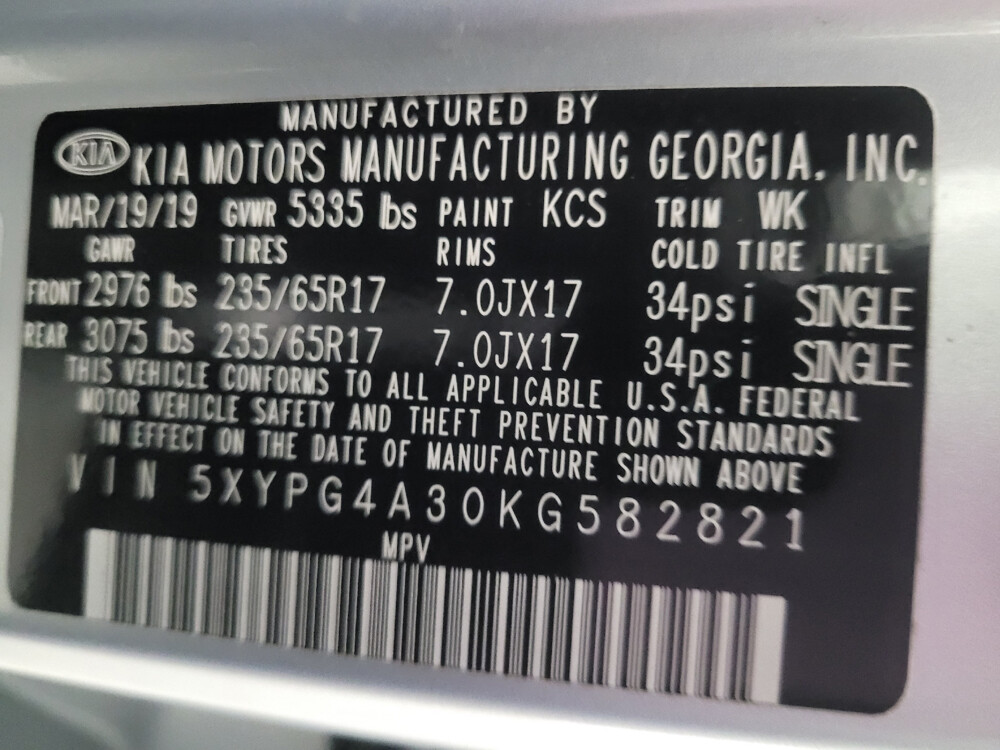 2019 Kia Sorento in Albany, GA 31705 - 18034056 33