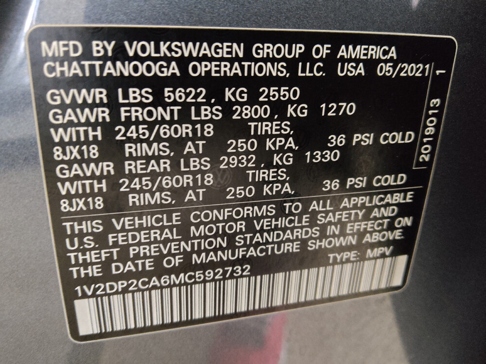 2021 Volkswagen Atlas in Columbus, GA 31909 - 18034857 33