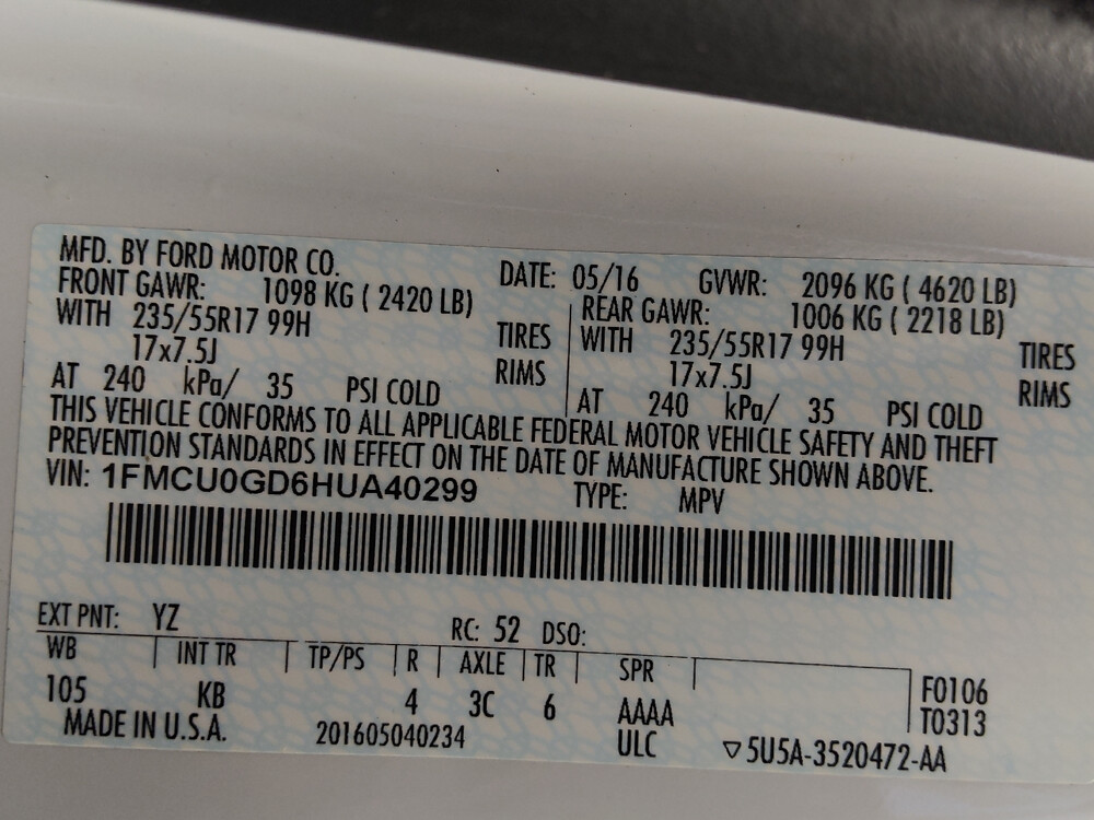 2017 Ford Escape in Round Rock, TX 78664 - 18036330 33