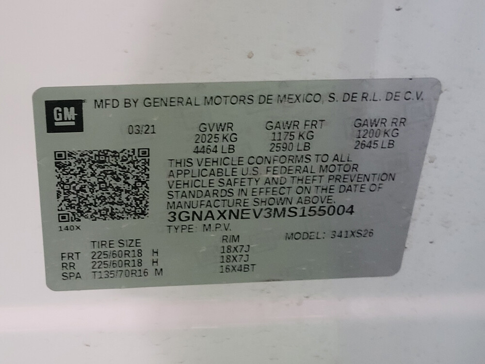 2021 Chevrolet Equinox in Temple, TX 76502 - 18038759 33