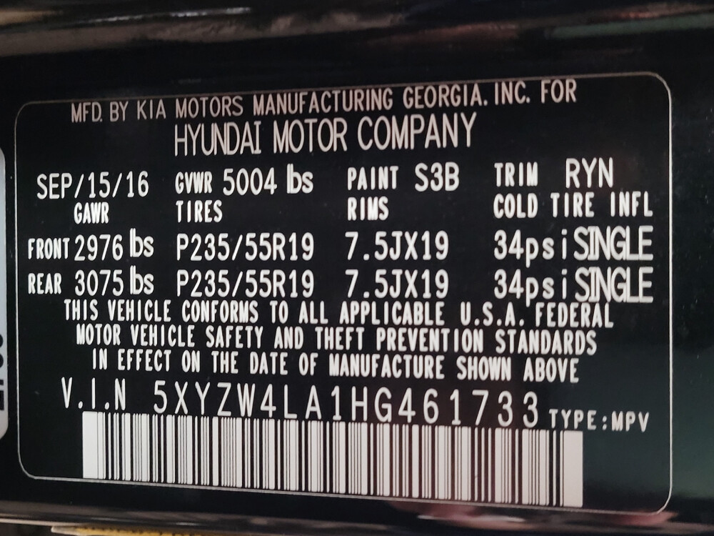 2017 Hyundai Santa Fe in Jacksonville, FL 32210 - 18039022 33