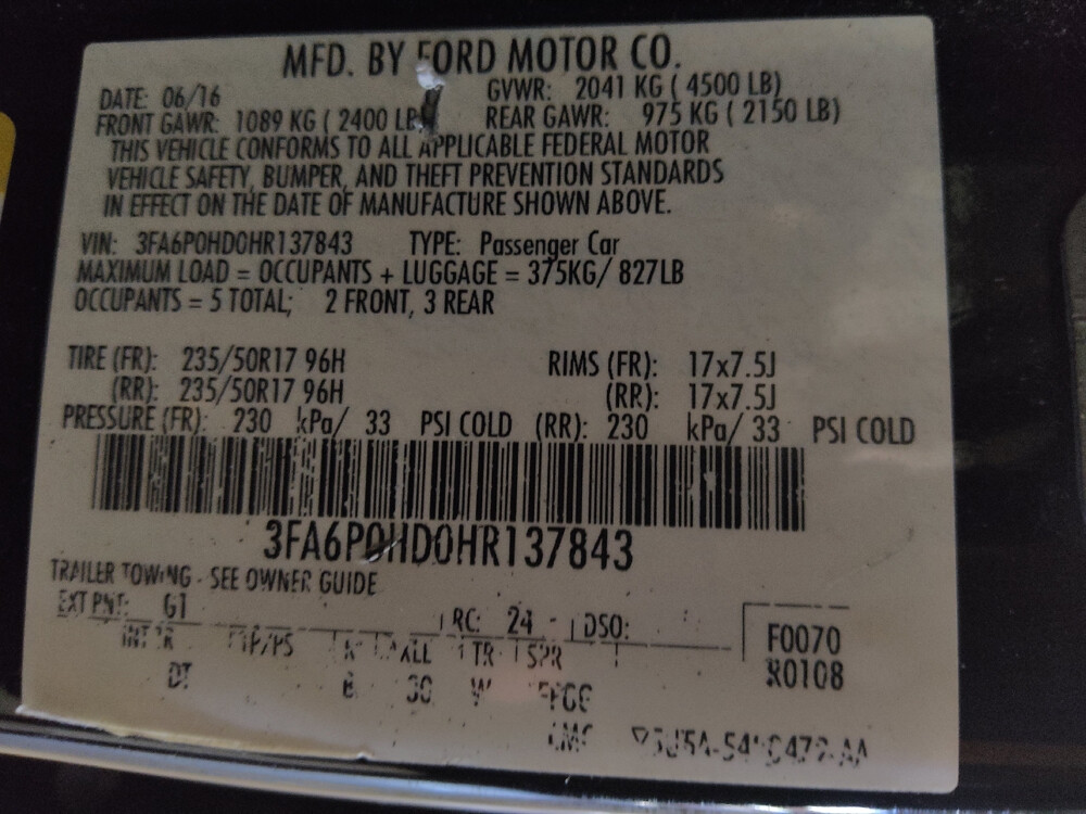 2017 Ford Fusion in Pensacola, FL 32505 - 18039286 33