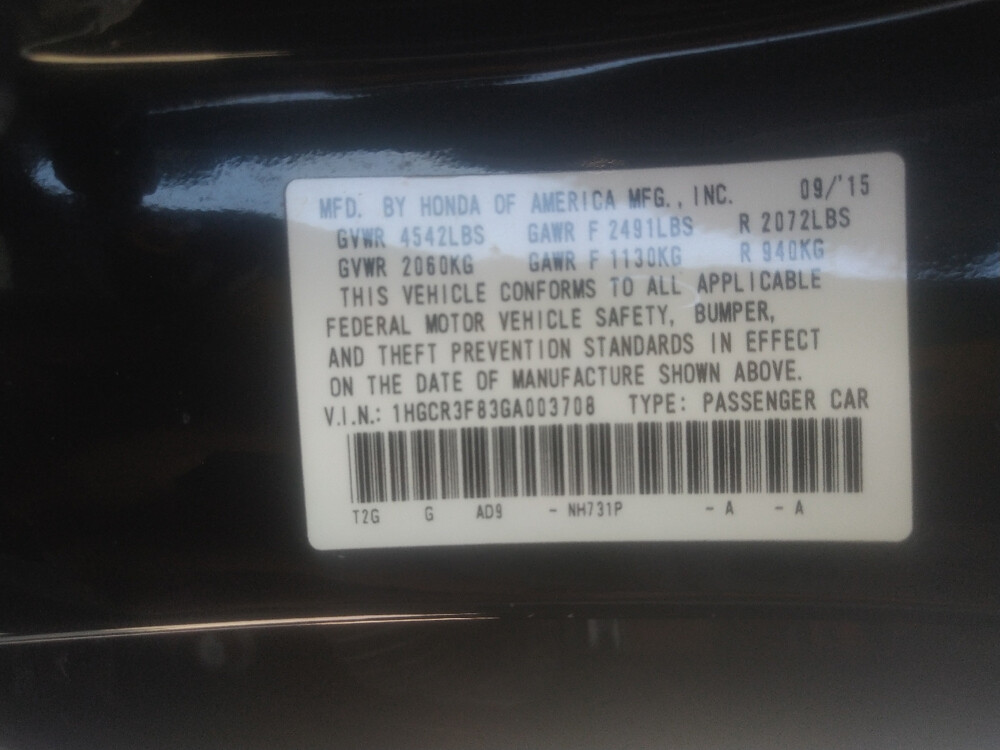 2016 Honda Accord in Jackson, MS 39211 - 18042708 33