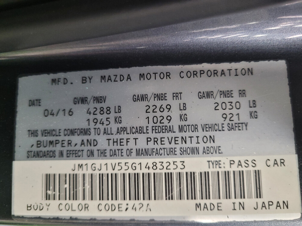 2016 Mazda MAZDA6 in Bradenton, FL 34207 - 18043400 33