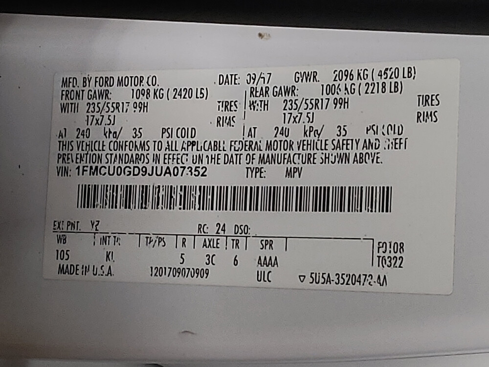 2018 Ford Escape in Ocala, FL 34471 - 18043645 33