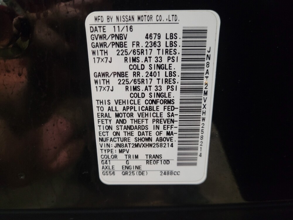 2017 Nissan Rogue in Williamstown, NJ 8094 - 18045570 33