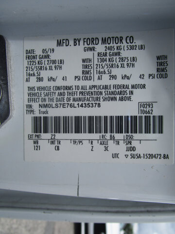 2020 Ford Transit Connect in Tampa, FL 33604-6914 - 18046296 32