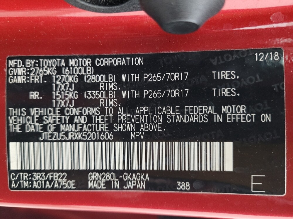 2019 Toyota 4Runner in Lakeland, FL 33815 - 18047443 33