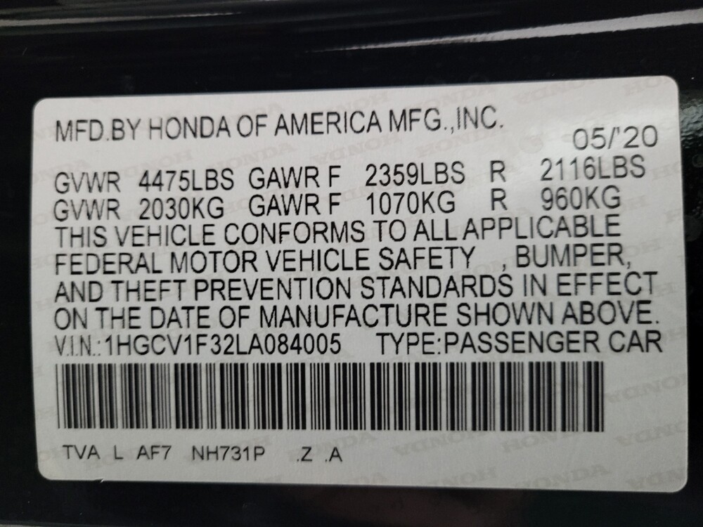 2020 Honda Accord in Mesa, AZ 85210 - 18047451 33