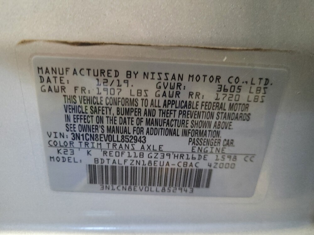 2020 Nissan Versa in Williamstown, NJ 8094 - 18047859 33