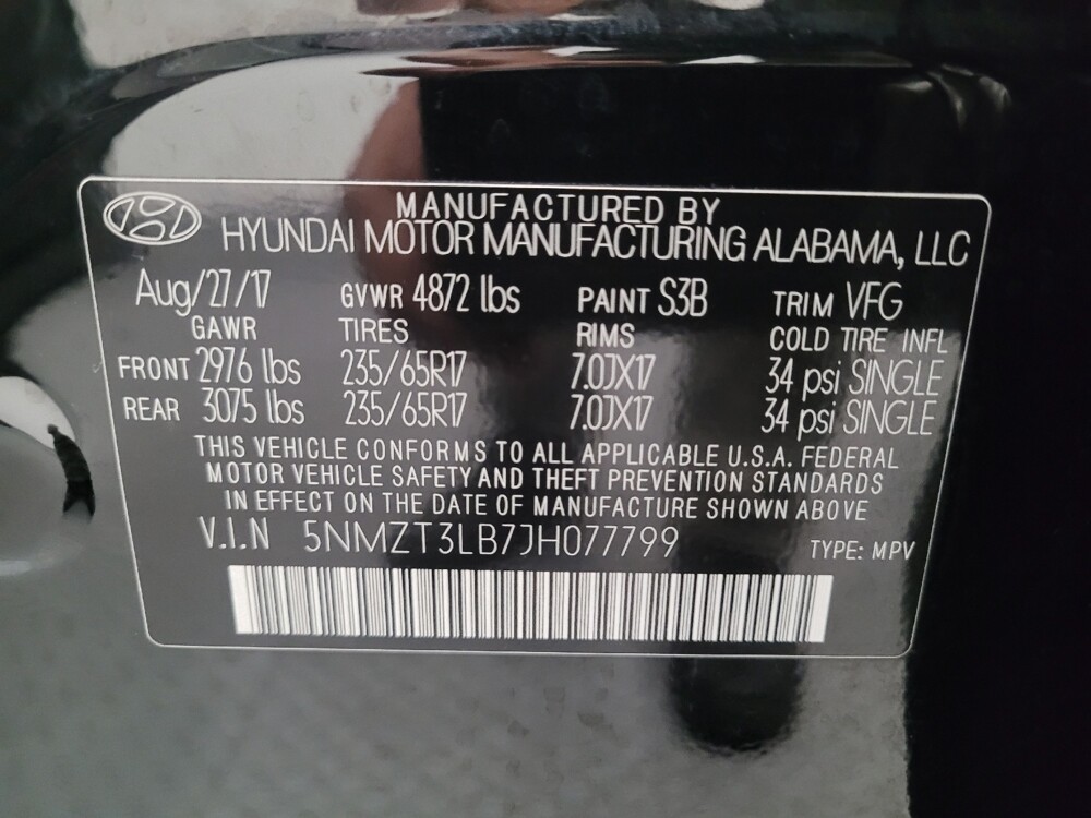 2018 Hyundai Santa Fe in Riverside, CA 92504 - 18048588 33