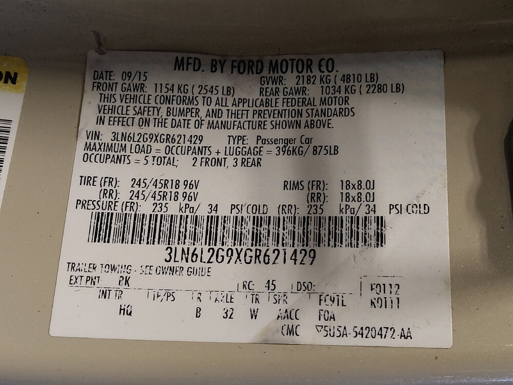 2016 Lincoln MKZ in Kissimmee, FL 34744 - 18048737 33