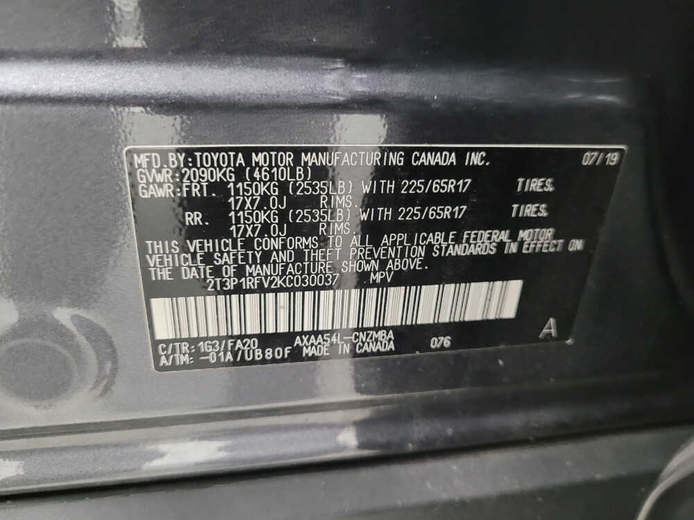 2019 Toyota RAV4 in Eastpointe, MI 48021 - 18048919 33