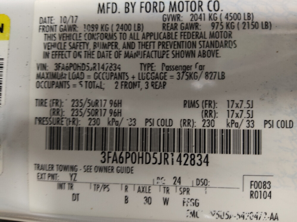 2018 Ford Fusion in Stone Mountain, GA 30083 - 18049299 33