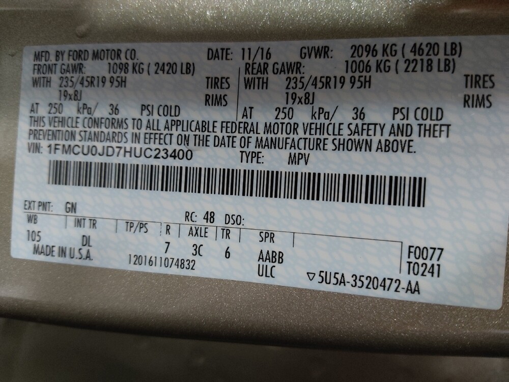 2017 Ford Escape in Winston-Salem, NC 27103 - 18050518 33