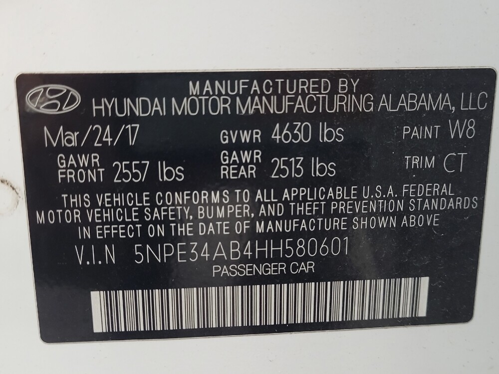 2017 Hyundai Sonata in Lauderdale Lakes, FL 33313 - 18050570 33