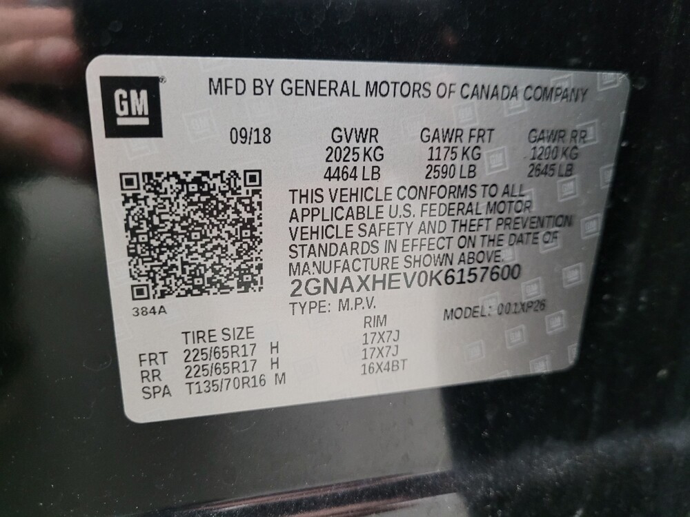 2019 Chevrolet Equinox in Miamisburg, OH 45342 - 18050715 33