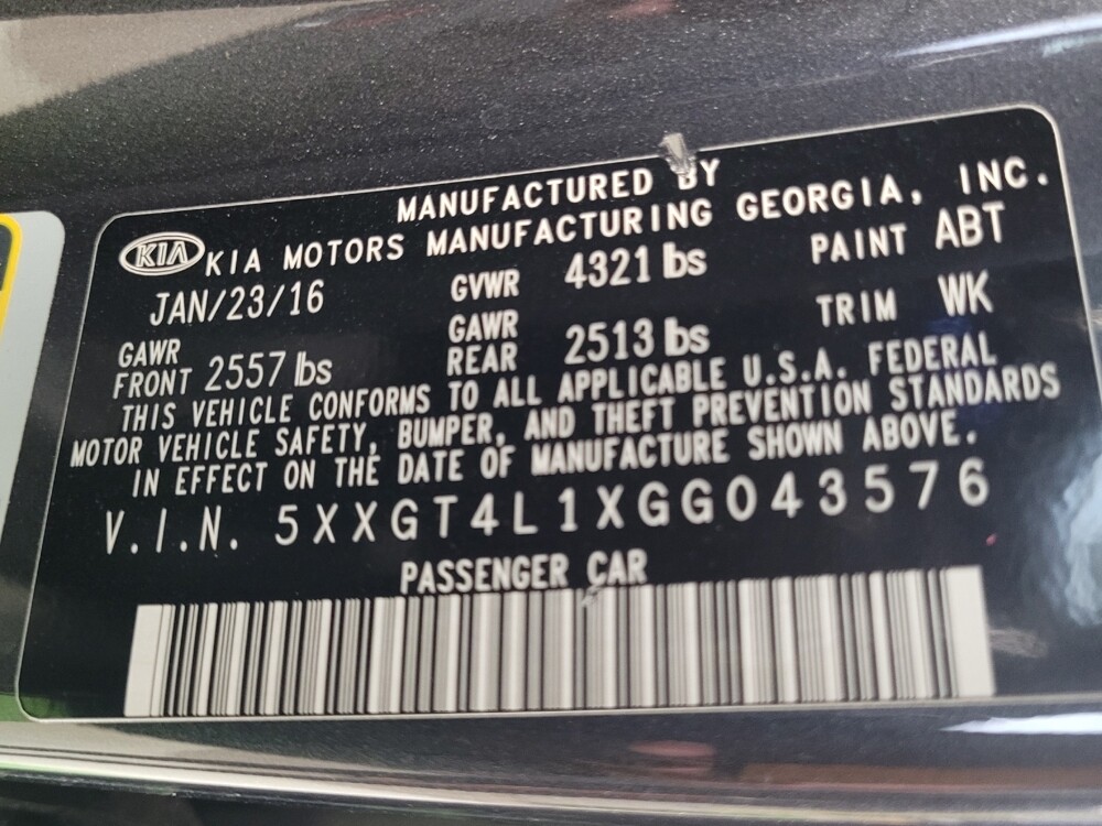 2016 Kia Optima in Lakeland, FL 33815 - 18051446 33