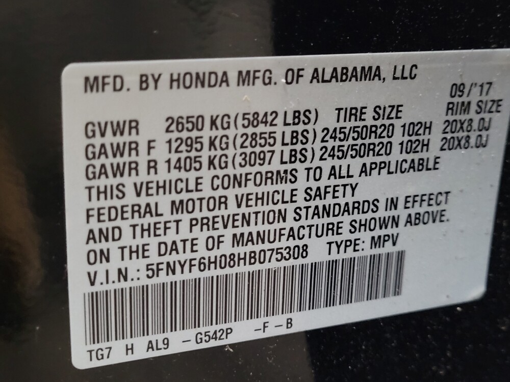 2017 Honda Pilot in Temple Hills, MD 20746 - 18051545 33