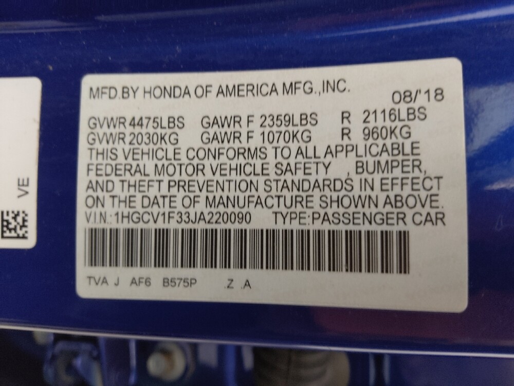 2018 Honda Accord in Independence, MO 64055 - 18051559 33