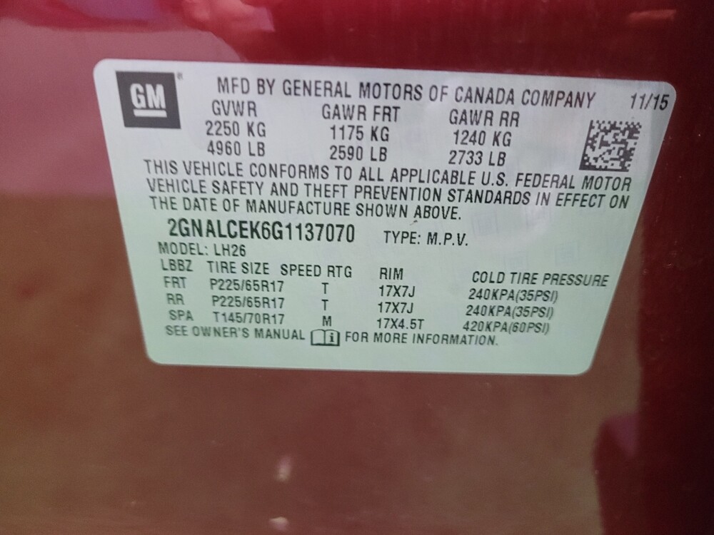 2016 Chevrolet Equinox in Cincinnati, OH 45255 - 18051601 33