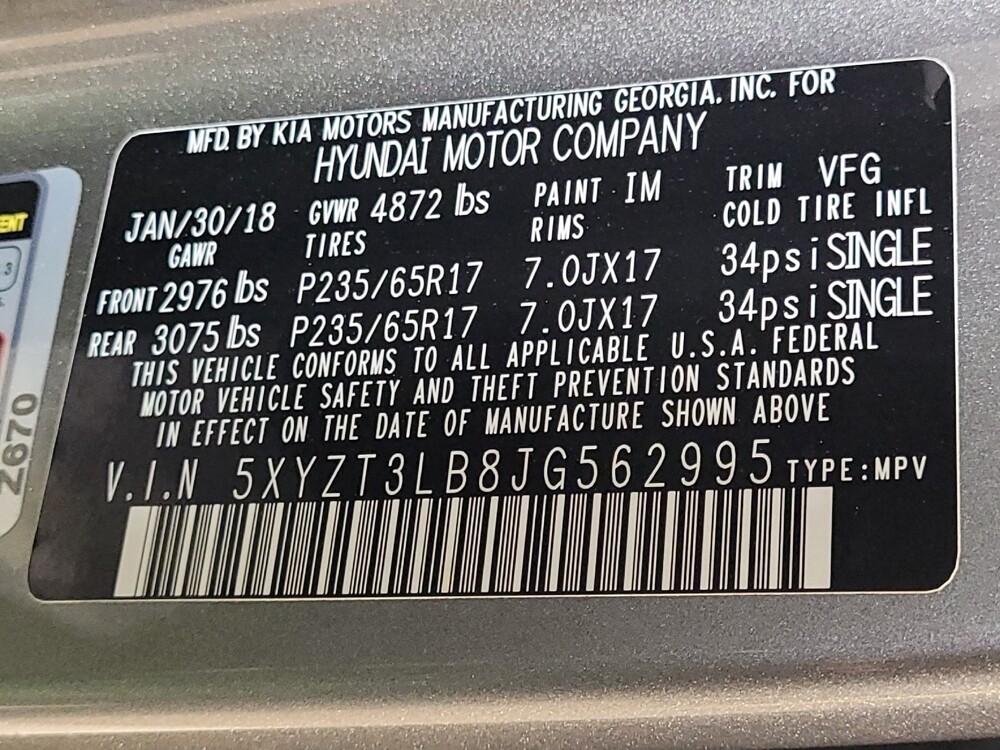 2018 Hyundai Santa Fe in Tampa, FL 33612 - 18051705 33