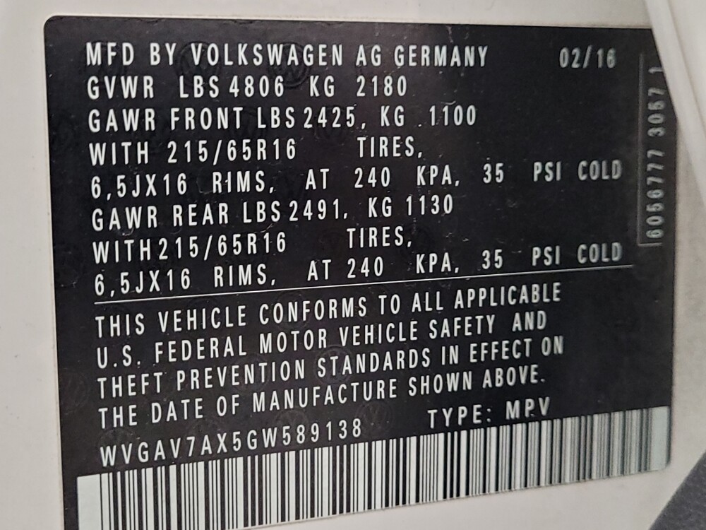 2016 Volkswagen Tiguan in Fresno, CA 93726 - 18051717 33