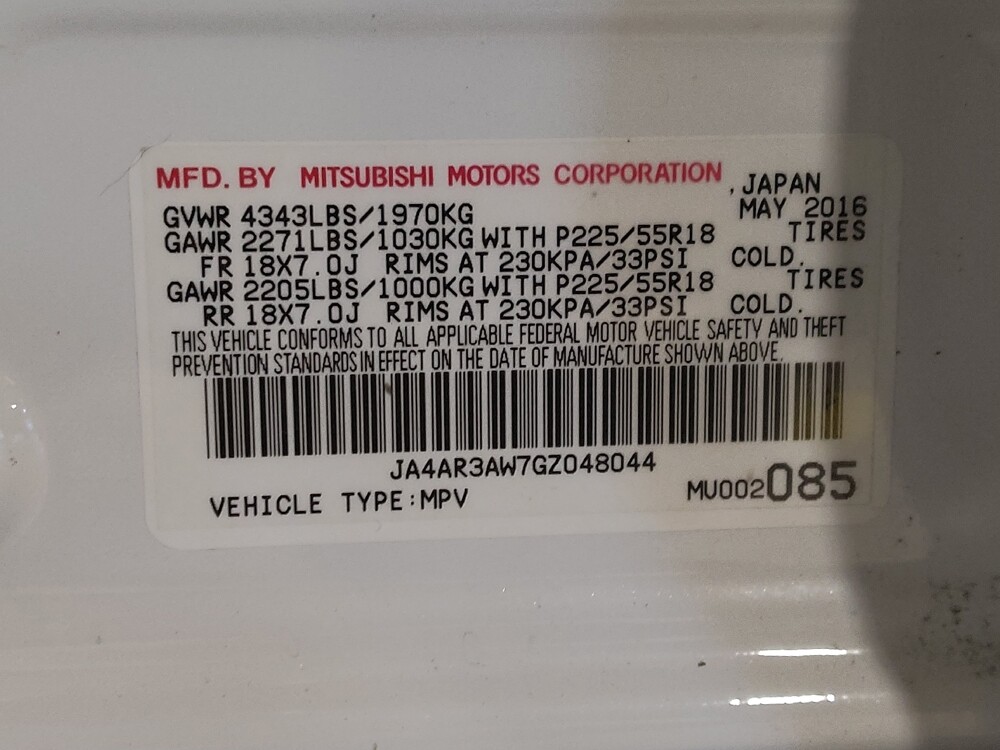 2016 Mitsubishi Outlander Sport in Sanford, FL 32773 - 18052019 33