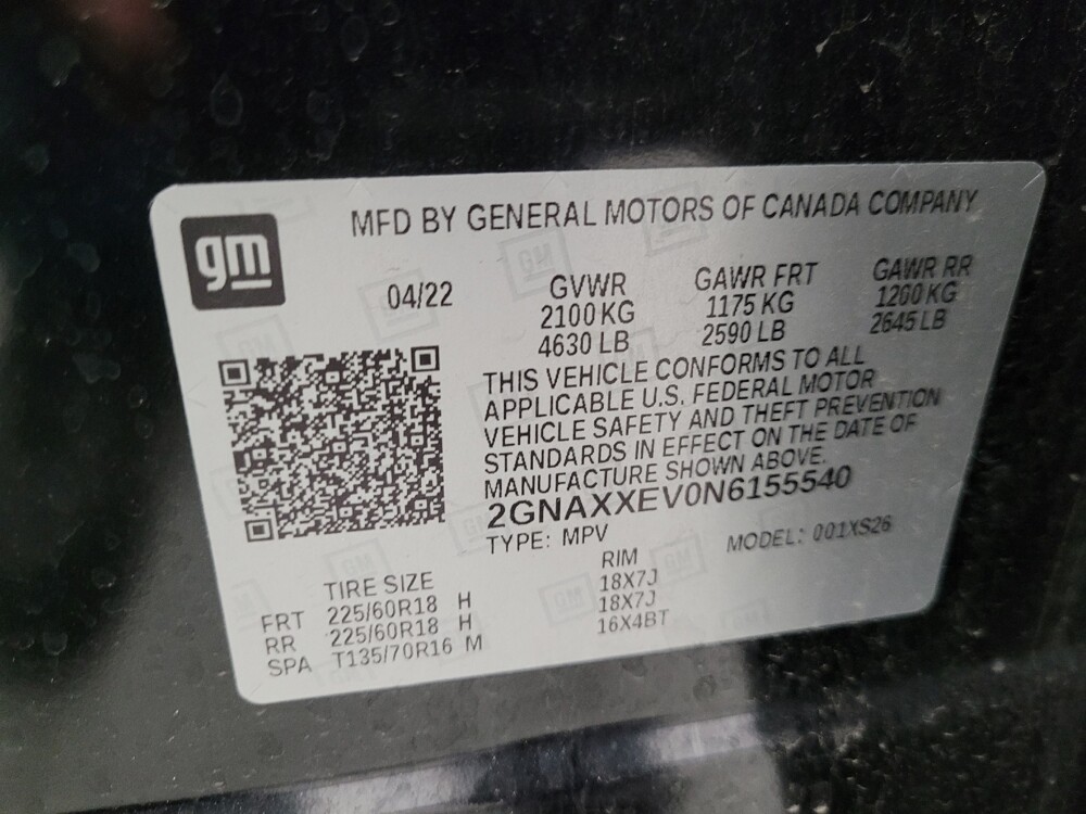 2022 Chevrolet Equinox in Eastpointe, MI 48021 - 18052722 33