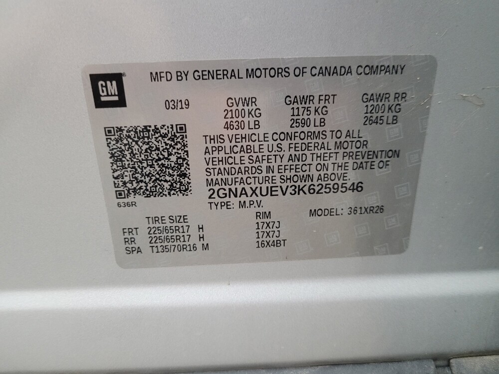 2019 Chevrolet Equinox in St. Louis, MO 63125 - 18053067 33