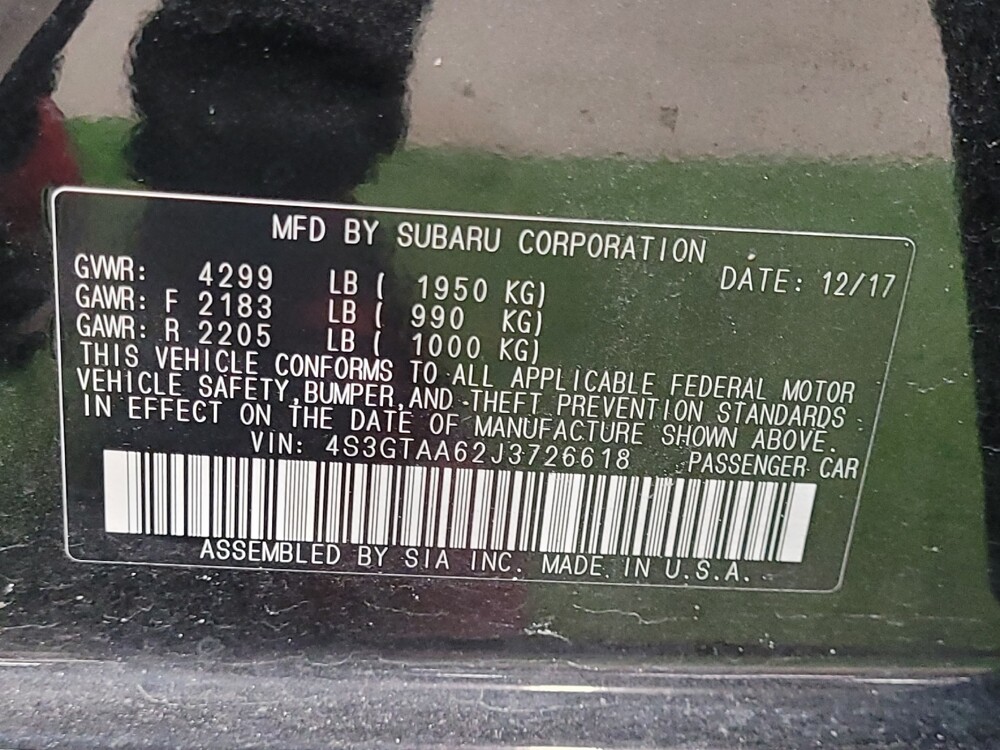 2018 Subaru Impreza in Lakeland, FL 33815 - 18053901 33