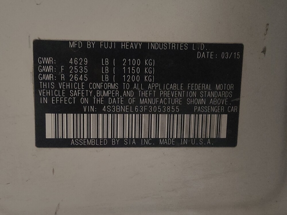 2015 Subaru Legacy in Miami, FL 33157 - 18054485 33