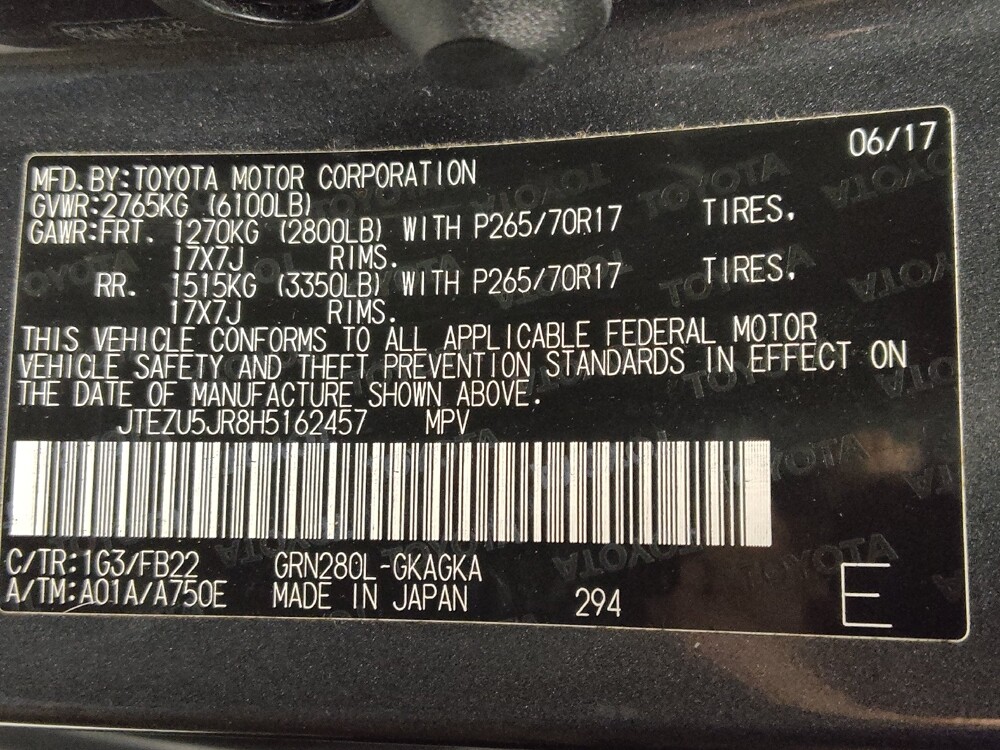 2017 Toyota 4Runner in Hialeah, FL 33014 - 18055303 33