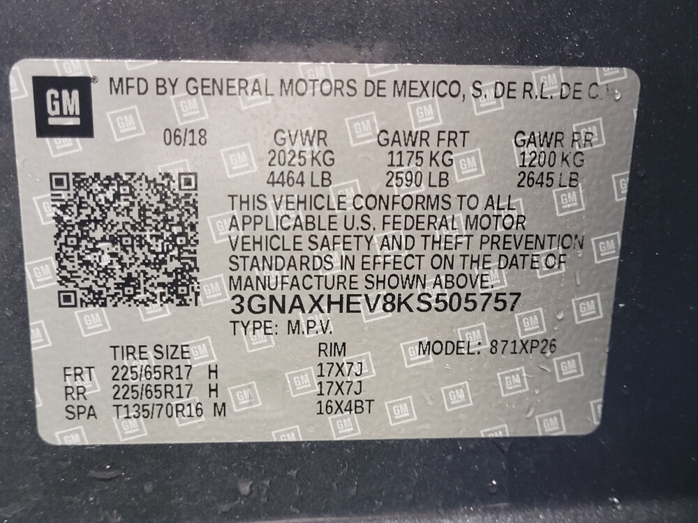 2019 Chevrolet Equinox in Tampa, FL 33619 - 18055449 33