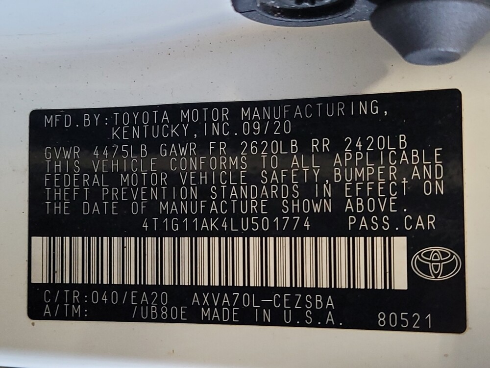 2020 Toyota Camry in Gainesville, FL 32609 - 18055501 33