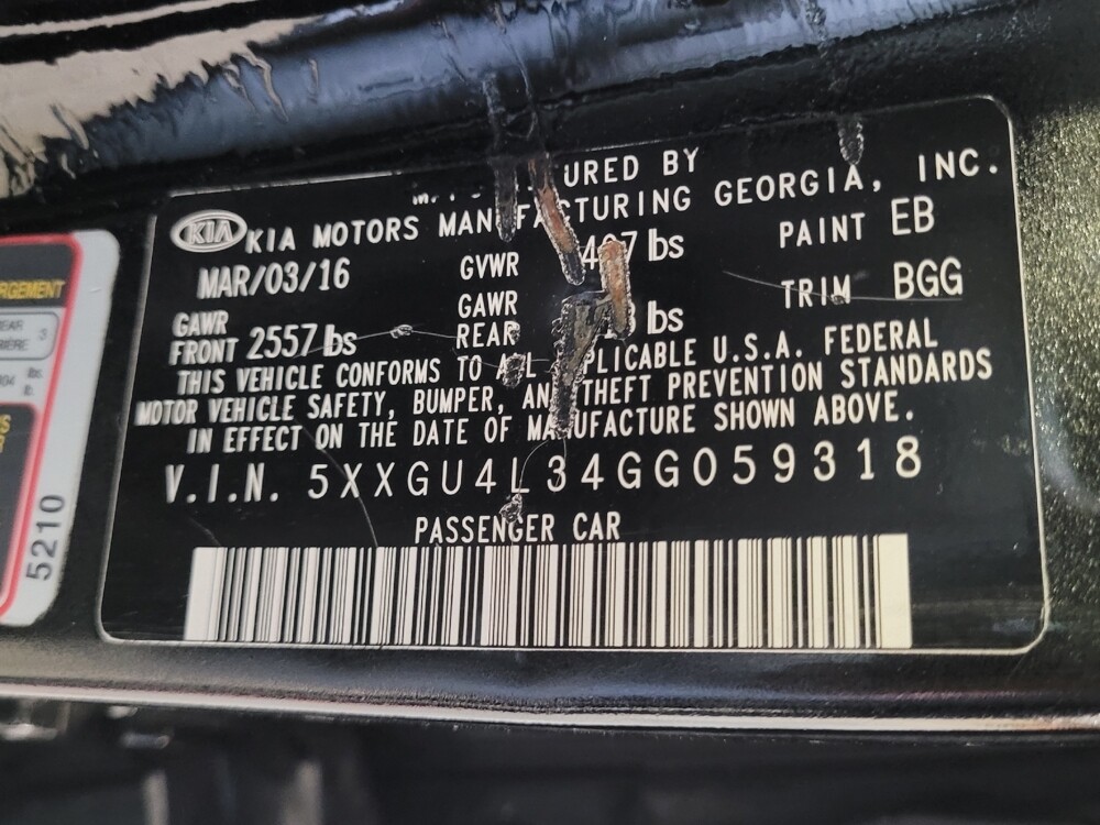 2016 Kia Optima in Fort Myers, FL 33907 - 18055889 33