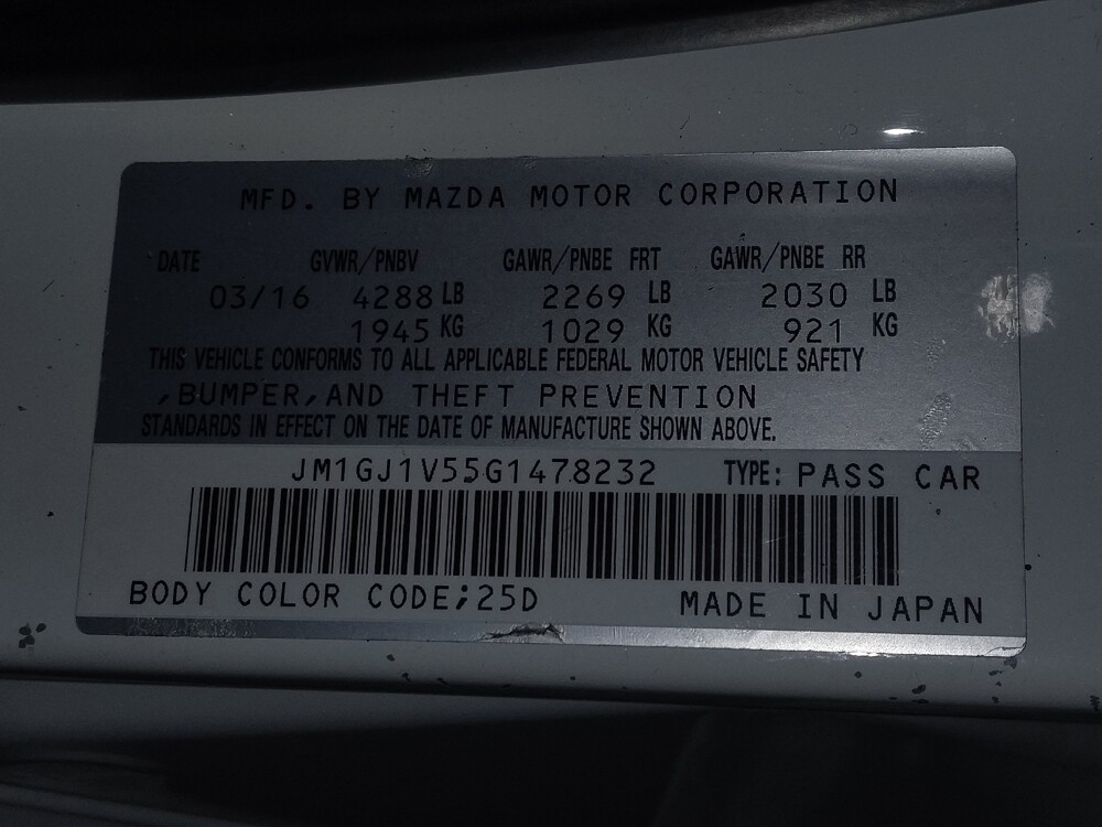 2016 Mazda MAZDA6 in Jacksonville, FL 32210 - 18056586 33