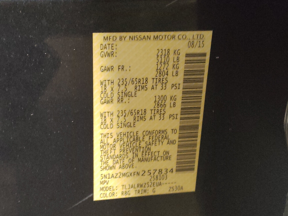 2015 Nissan Murano in Orlando, FL 32808 - 18056589 33