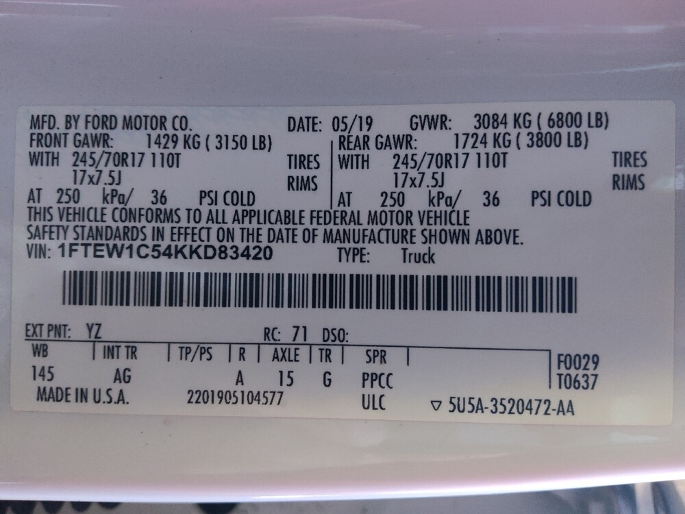2019 Ford F150 in Baton Rouge, LA 70816 - 18056725 33