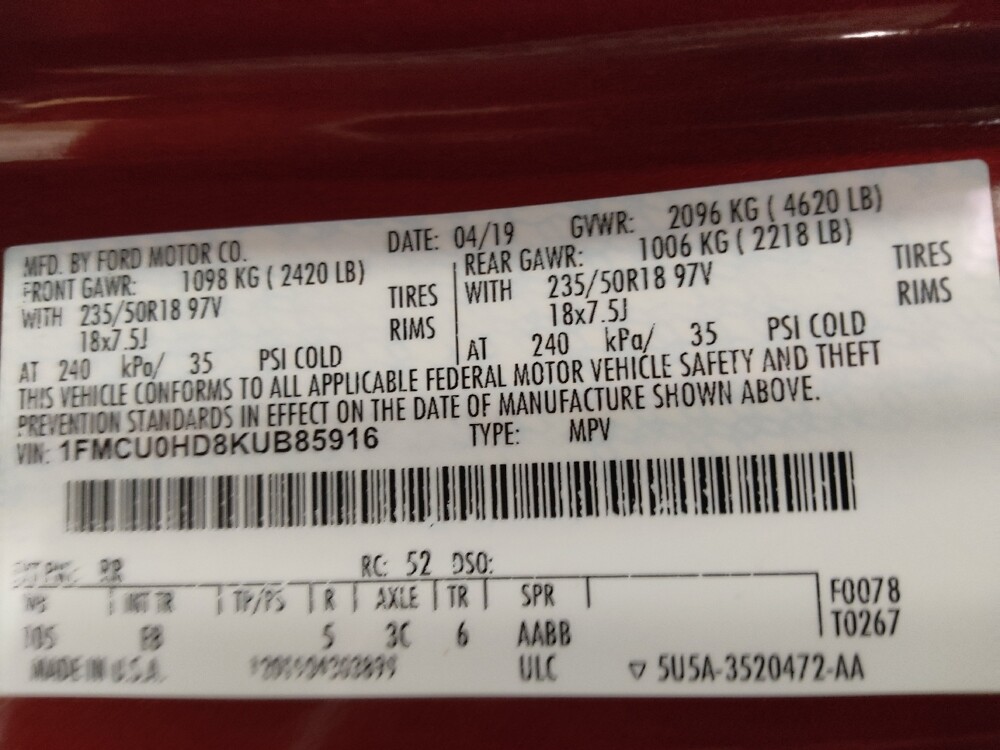 2019 Ford Escape in Temple, TX 76502 - 18057121 33