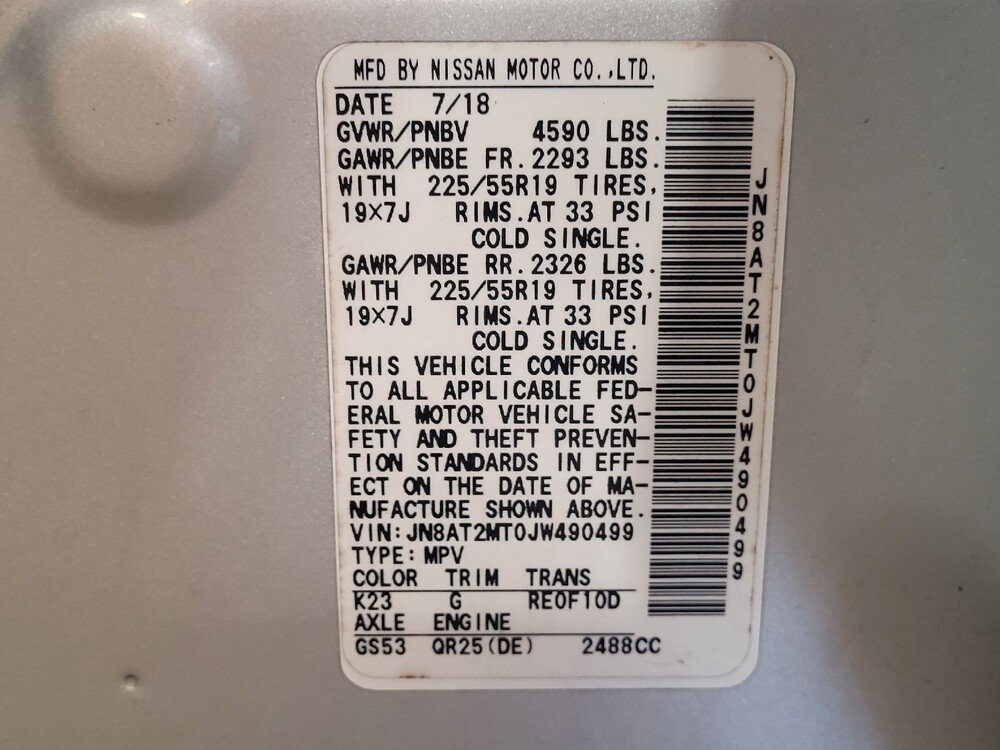 2018 Nissan Rogue in West Palm Beach, FL 33409 - 18057150 33