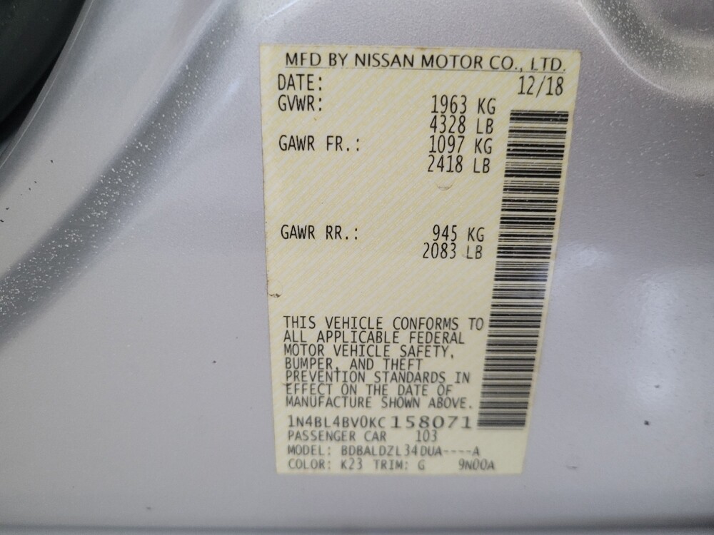 2019 Nissan Altima in Jackson, MS 39211 - 18057867 33