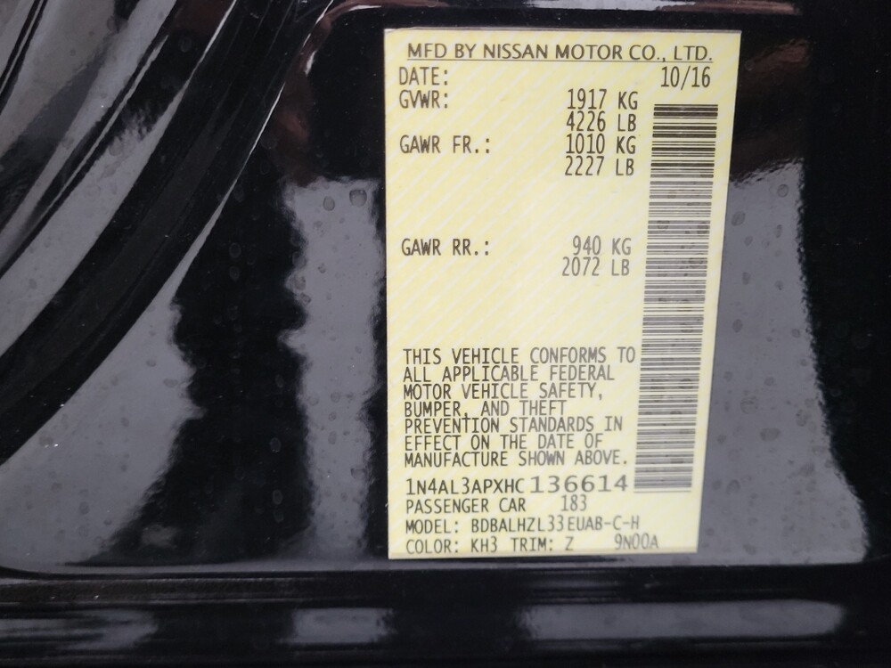 2017 Nissan Altima in Tallahassee, FL 32304 - 18057906 33